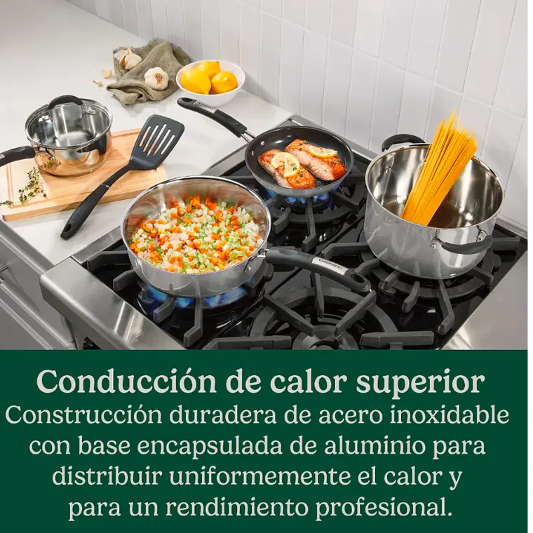 JUEGO OLLAS ACERO INOX 12 PIEZAS 3