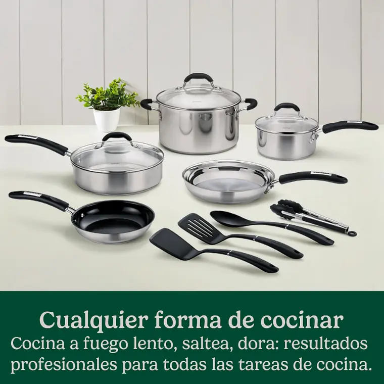 JUEGO OLLAS ACERO INOX 12 PIEZAS 4