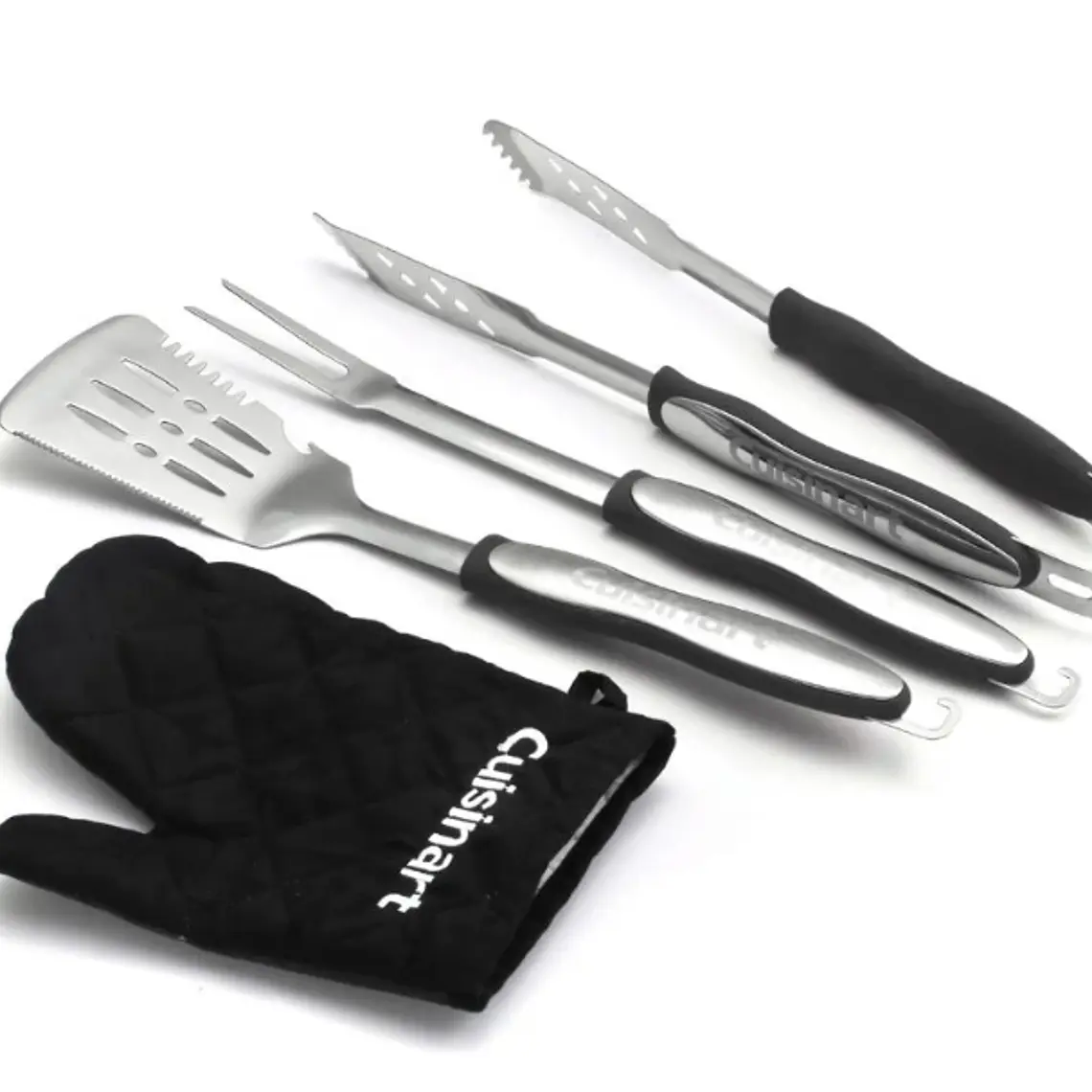 JUEGO DE UTENSILIOS PARA BBQ DE 3 PIEZAS + GUANTE  2