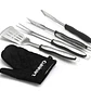 JUEGO DE UTENSILIOS PARA BBQ DE 3 PIEZAS + GUANTE  - Miniatura 2