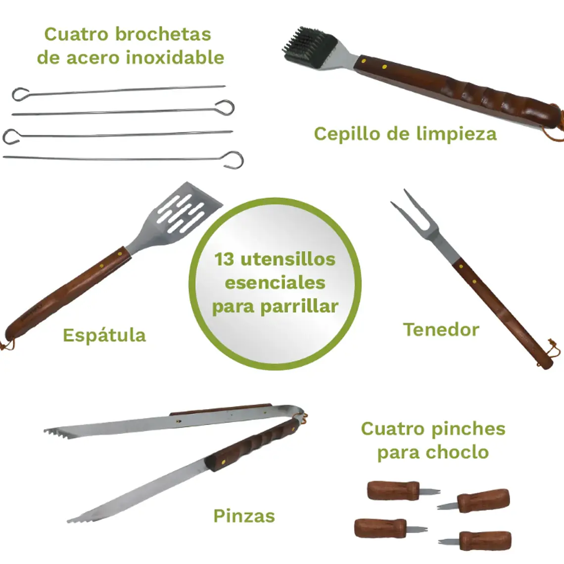 SET DE PARRILLA 13 PIEZAS  5