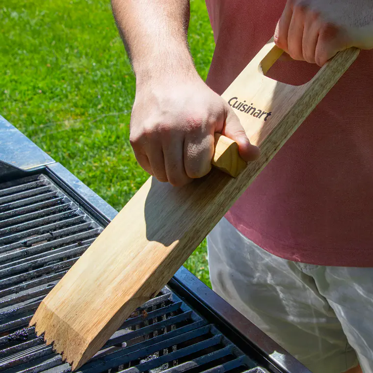 RASPADOR PARA PARRILLA HECHO EN MADERA  9