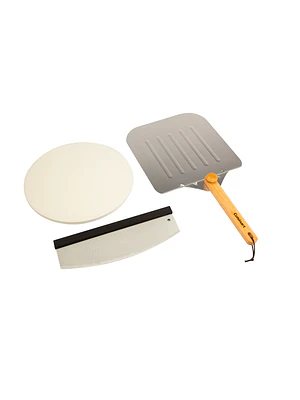 JUEGO DE UTENSILIOS PARA PIZZA A LA PARRILLA (3 PIEZAS) 