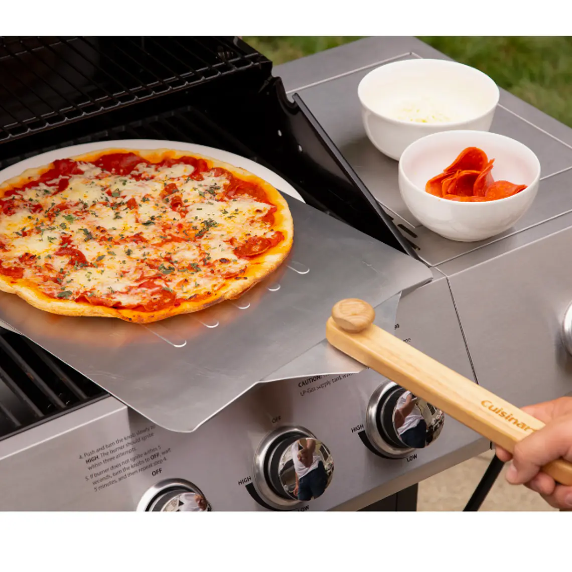 JUEGO DE UTENSILIOS PARA PIZZA A LA PARRILLA DE 3 PIEZAS  4