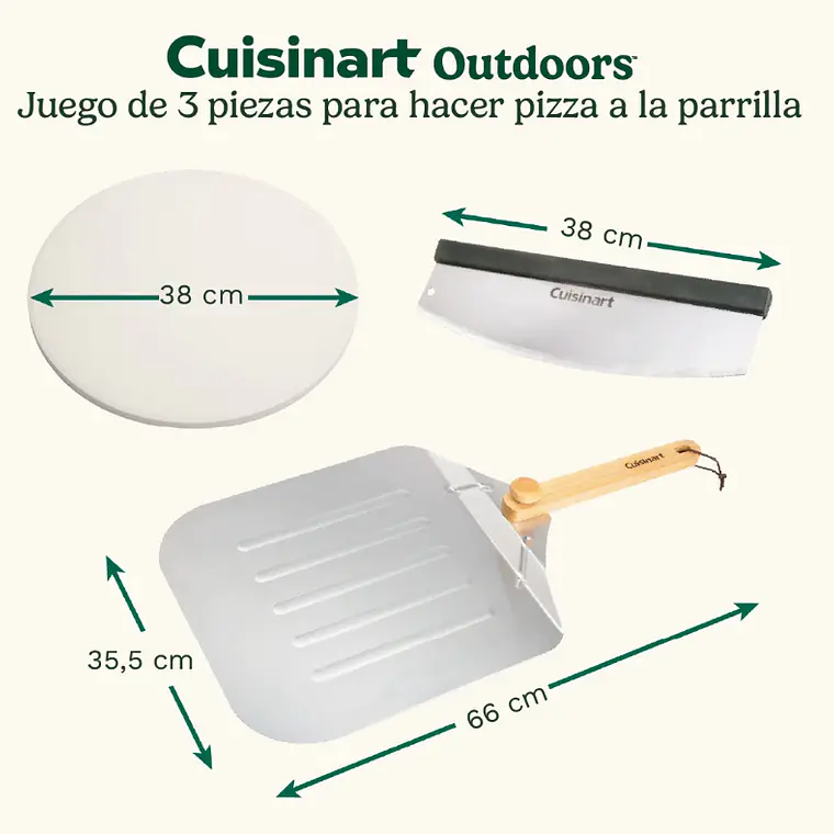JUEGO DE UTENSILIOS PARA PIZZA A LA PARRILLA DE 3 PIEZAS  5