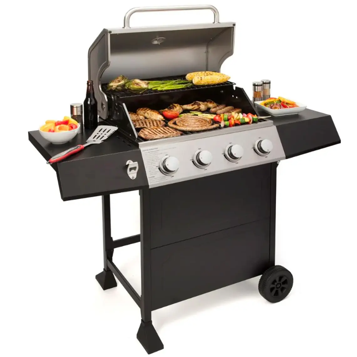 PARRILLA A GAS DE 4 QUEMADORES 2