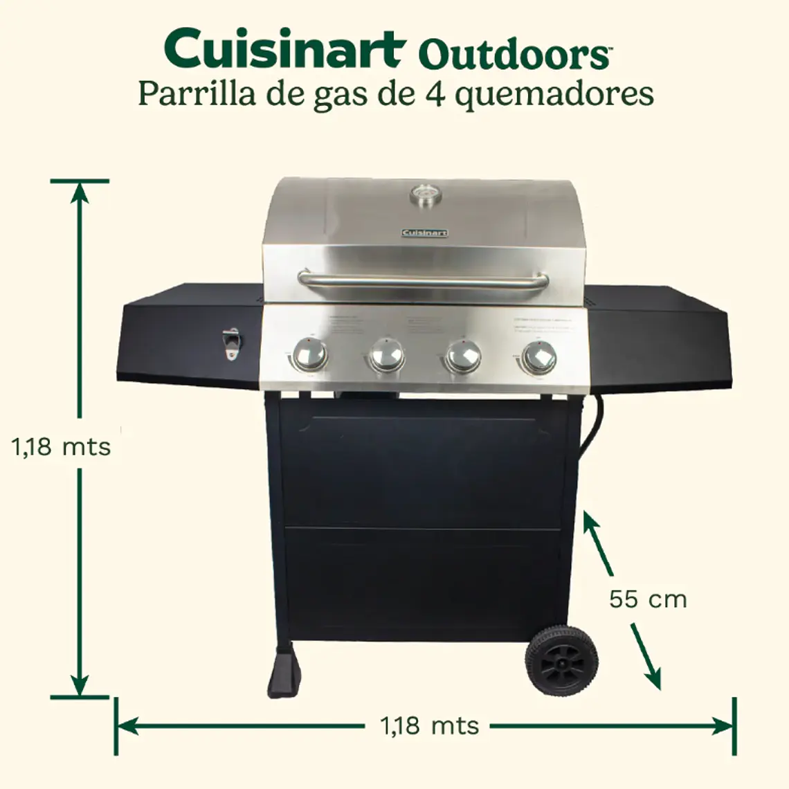 PARRILLA A GAS DE 4 QUEMADORES 7