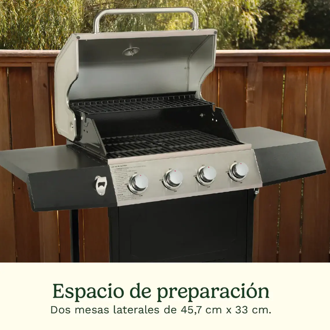 PARRILLA A GAS DE 4 QUEMADORES 8