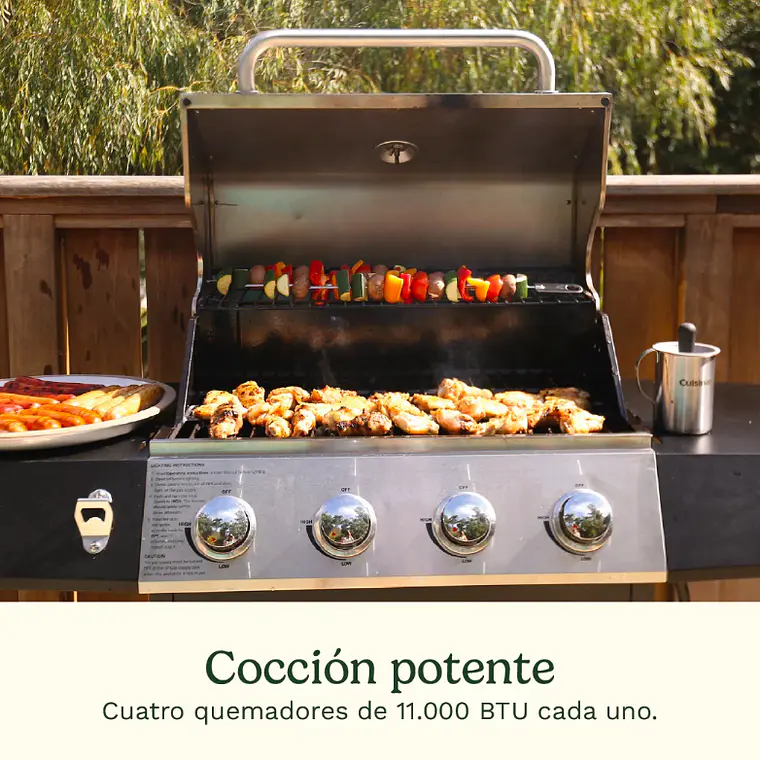 PARRILLA A GAS DE 4 QUEMADORES 9