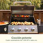 PARRILLA A GAS DE 4 QUEMADORES - Miniatura 9