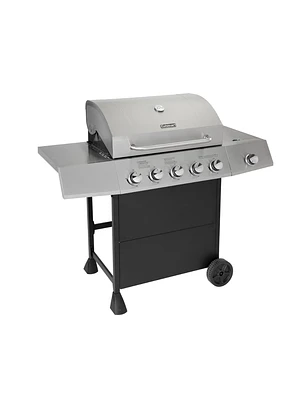 PARRILLA A GAS DE 5 QUEMADORES CON QUEMADOR LATERAL 