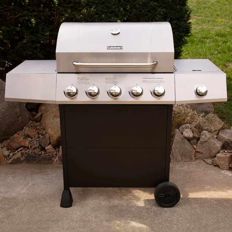 PARRILLA A GAS DE 5 QUEMADORES CON QUEMADOR LATERAL  6