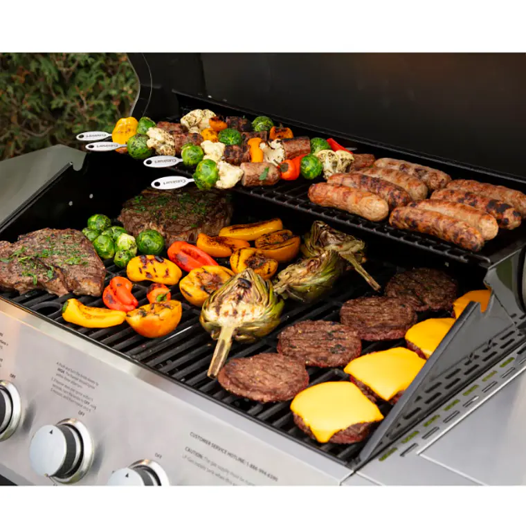 PARRILLA A GAS DE 5 QUEMADORES CON QUEMADOR LATERAL  11