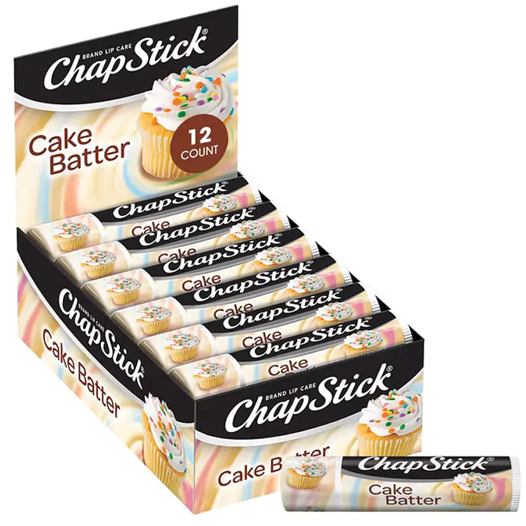PACK 12 UNIDADES BALSAMO LABIAL CHAPSTICK CAKE BATTER 1