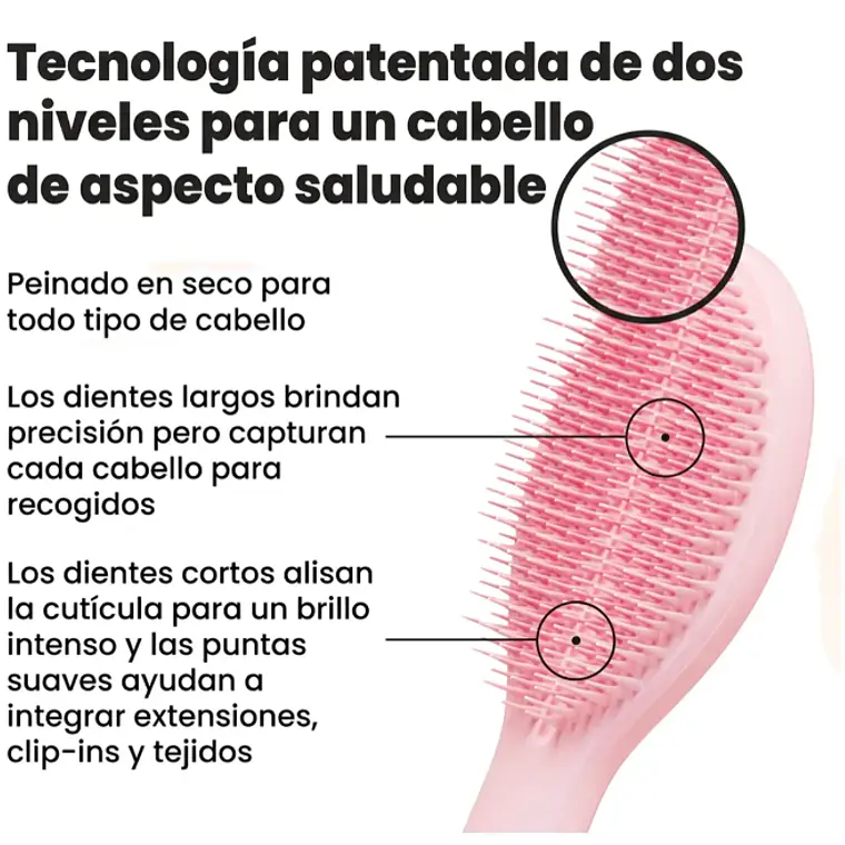 CEPILLO PELO TANGLE TEEZER THE ULTIMATE STYLER MILLENIAL PINK 3