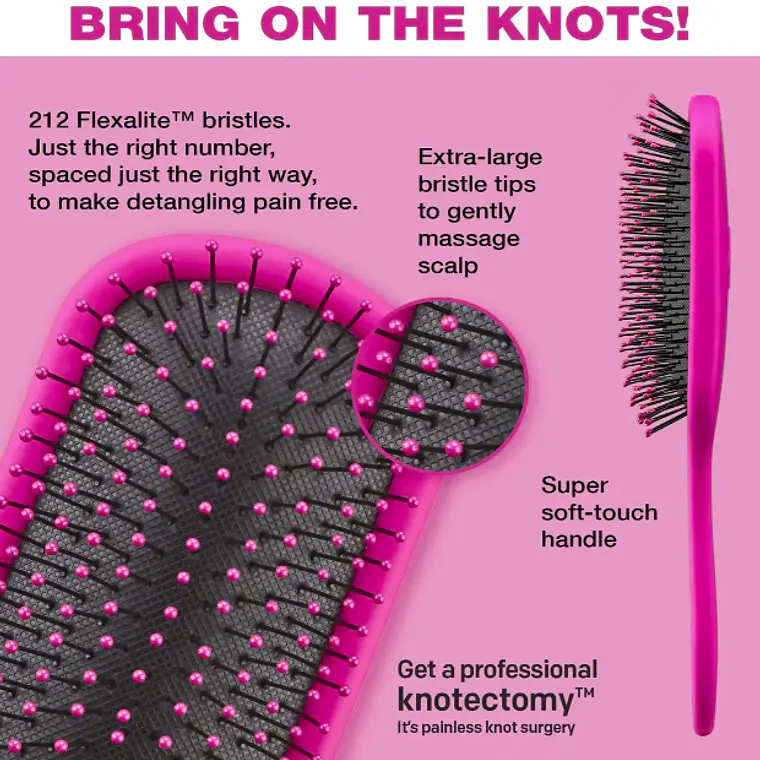 CEPILLO KNOT DR PRO BRITE CONAIR SOLID PINK 3