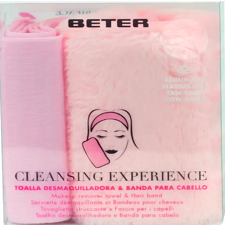 KIT TOALLA DESMAQUILLADORA + BANDA BETER  1