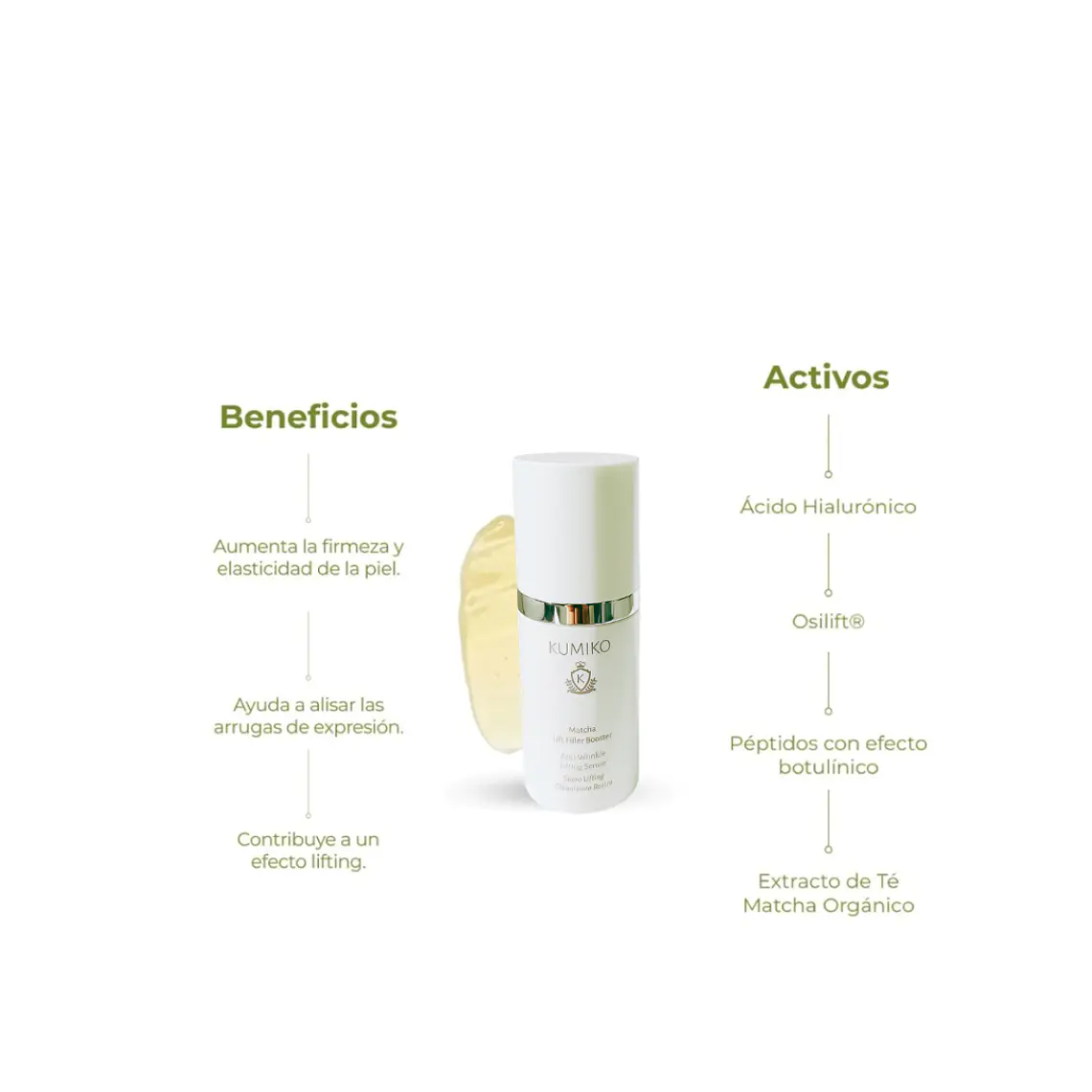 SUERO LIFTING GLOBAL PARA ROSTRO I MATCHA LIFT FILLER BOOSTER 75ML (VENCIMIENTO: FEBRERO 2027)  6