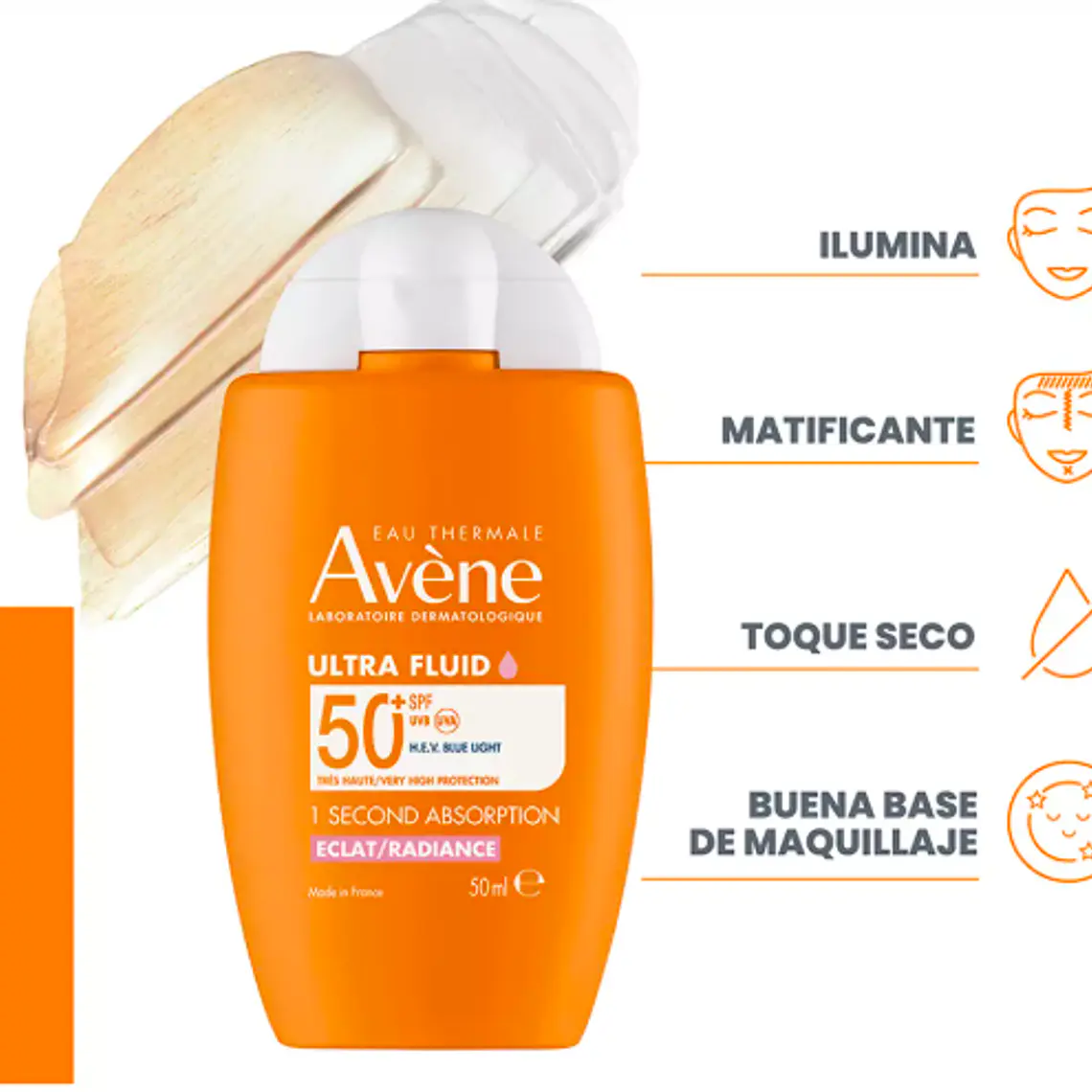 AVENE PROTECTOR SOLAR ULTRA FLUID RADIANCE SPF50+ (50ML) I VENCE: 31-05-2028 3