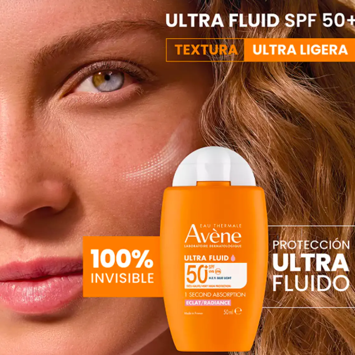AVENE PROTECTOR SOLAR ULTRA FLUID RADIANCE SPF50+ (50ML) I VENCE: 31-05-2028 10