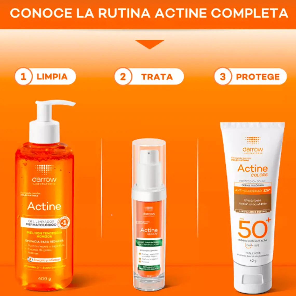 DARROW ACTINE COLORS SPF50+ OSCURO (40 ML) I VENCE: 30-08-2028 4