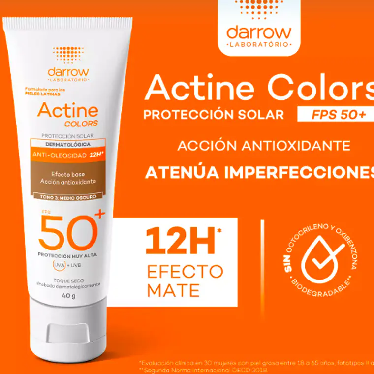 DARROW ACTINE COLORS SPF50+ OSCURO (40 ML) I VENCE: 30-08-2028 8