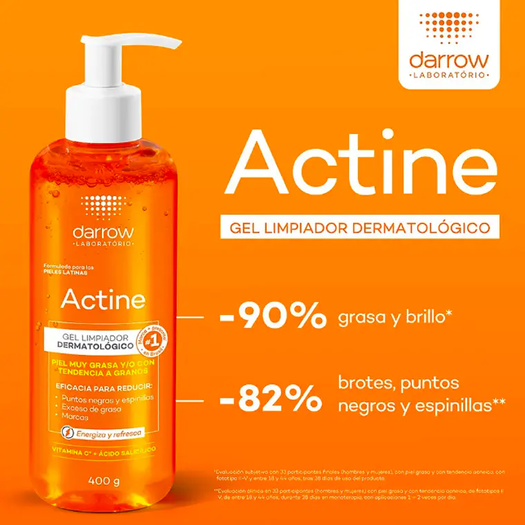 DARROW ACTINE GEL LIMPIADOR DERMATOLÓGICO (400G) I VENCE: 30-09-2027 4