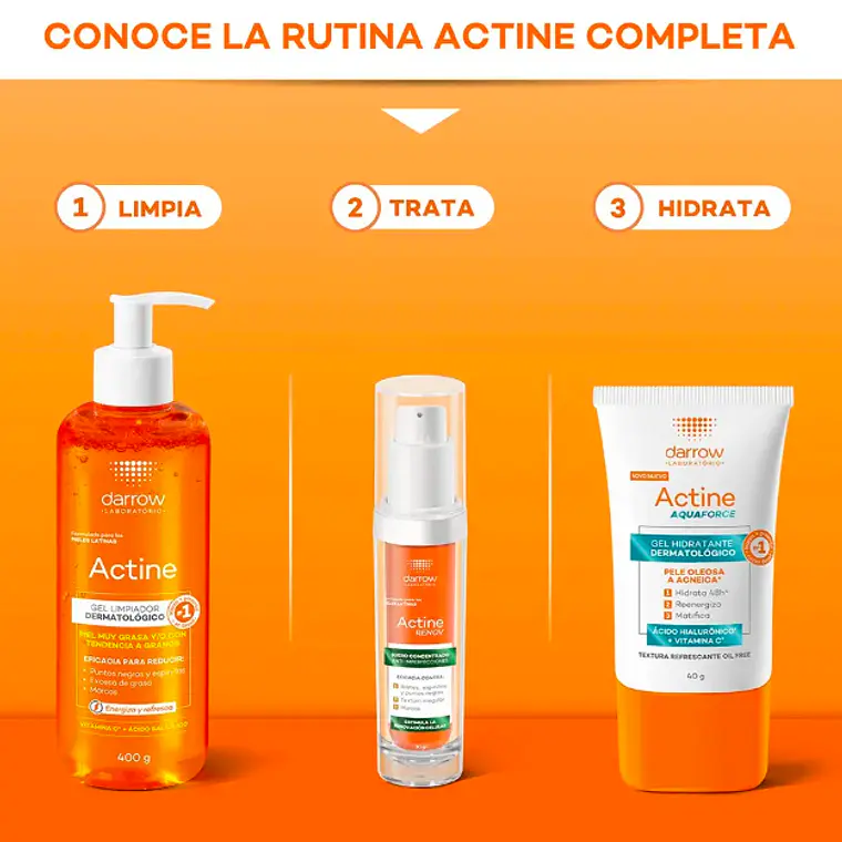 DARROW ACTINE GEL LIMPIADOR DERMATOLÓGICO (400G) I VENCE: 30-09-2027 5