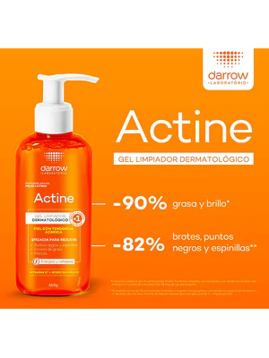 DARROW ACTINE GEL LIMPIADOR DERMATOLÓGICO (140G) I VENCE: 31-05-2028