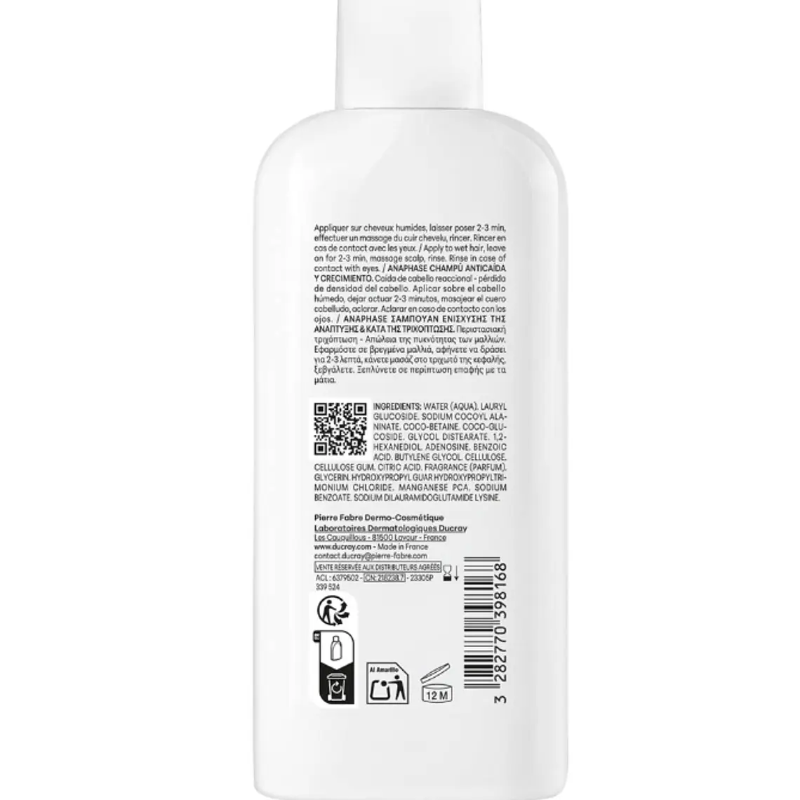 DUCRAY ANAPHASE CHRONIC SHAMPOO (200 ML) I VENCE: 30-09-2028 2