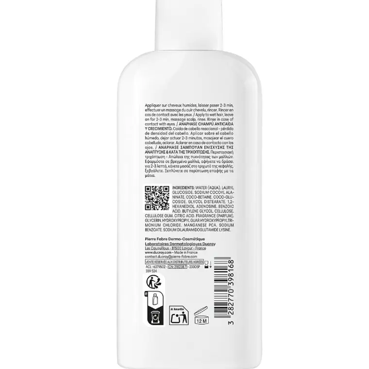DUCRAY ANAPHASE CHRONIC SHAMPOO (200 ML) I VENCE: 30-09-2028 2