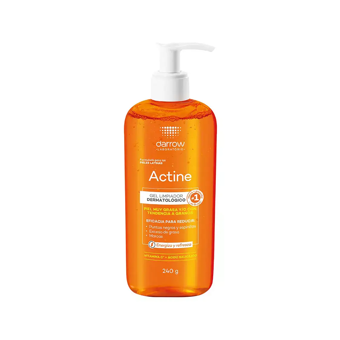 DARROW ACTINE GEL LIMPIADOR DERMATOLÓGICO (240G) I VENCE: 30-09-2027 1