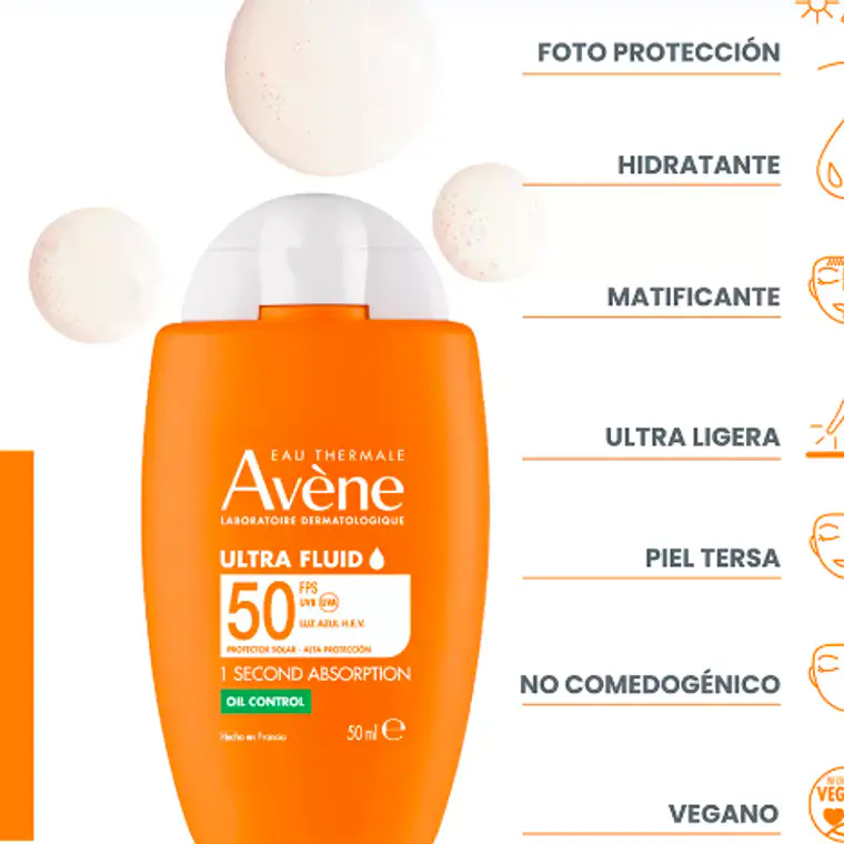 AVENE SOLAR ULTRA-FLUID OIL CONTROL SPF50+ (50ML) I VENCE: 31-03-2028 7