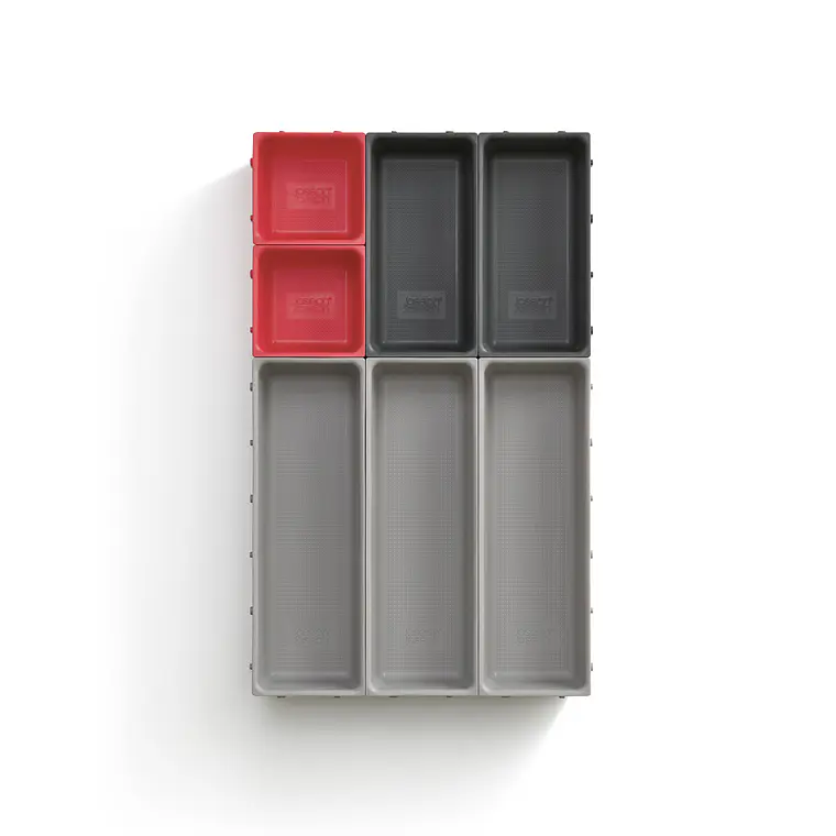 ORGANIZADOR DE CAJON MODULAR DUO GRIS (7 PIEZAS) 1