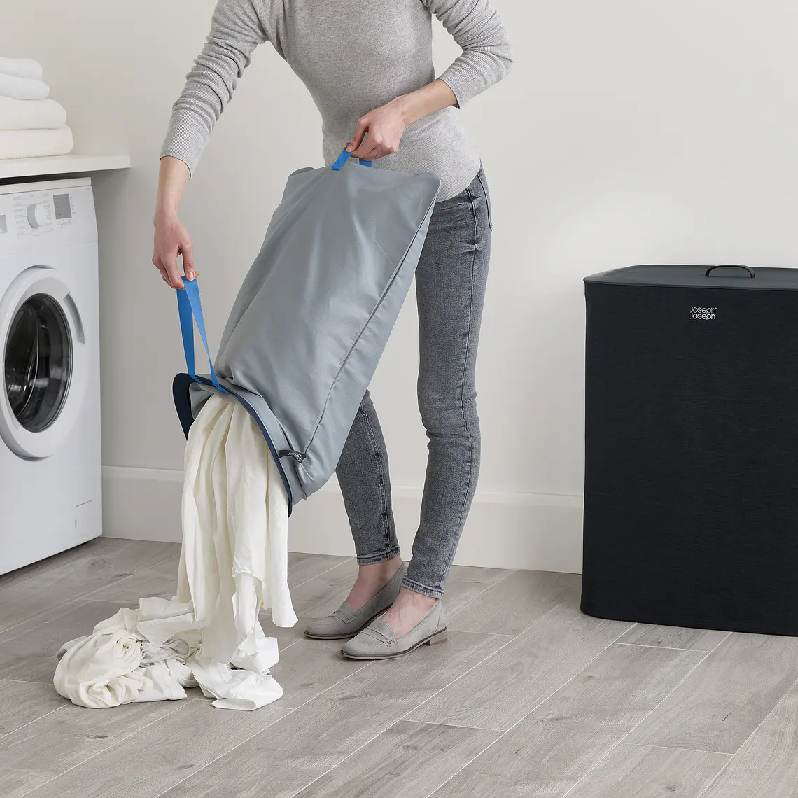 CESTO ROPA TOTA NEGRO (90 L)  3