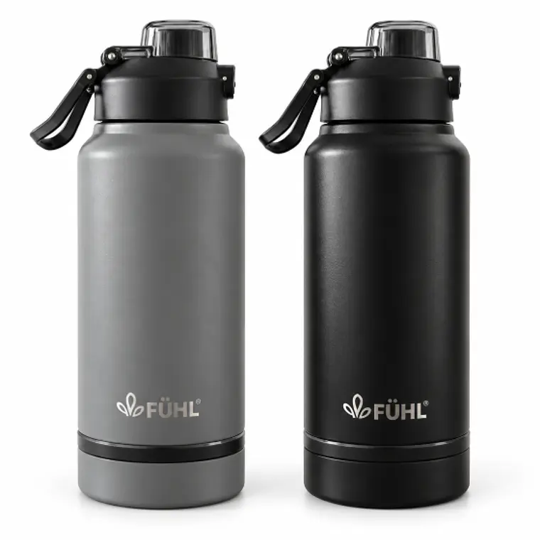 BOTELLA ACTIVE PRO DOBLE FONDO 1000 ML / TAPA 2 EN 1 (650 ML LIQUIDO + 350 ML COMPARTIMENTO)  1