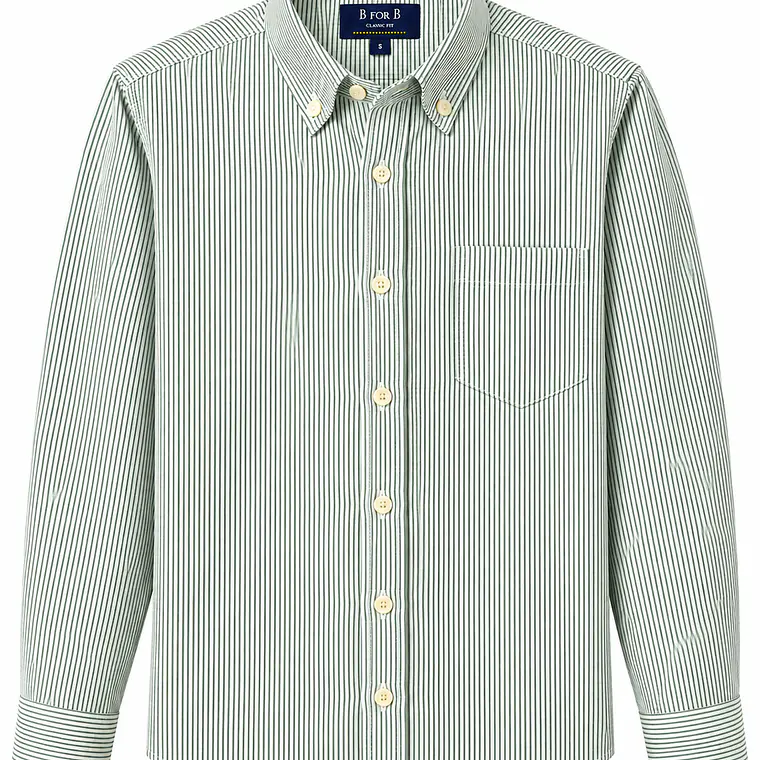 CAMISA DE VESTIR M/LARGA B FOR B VERDE (TALLAS S a XXL) 1