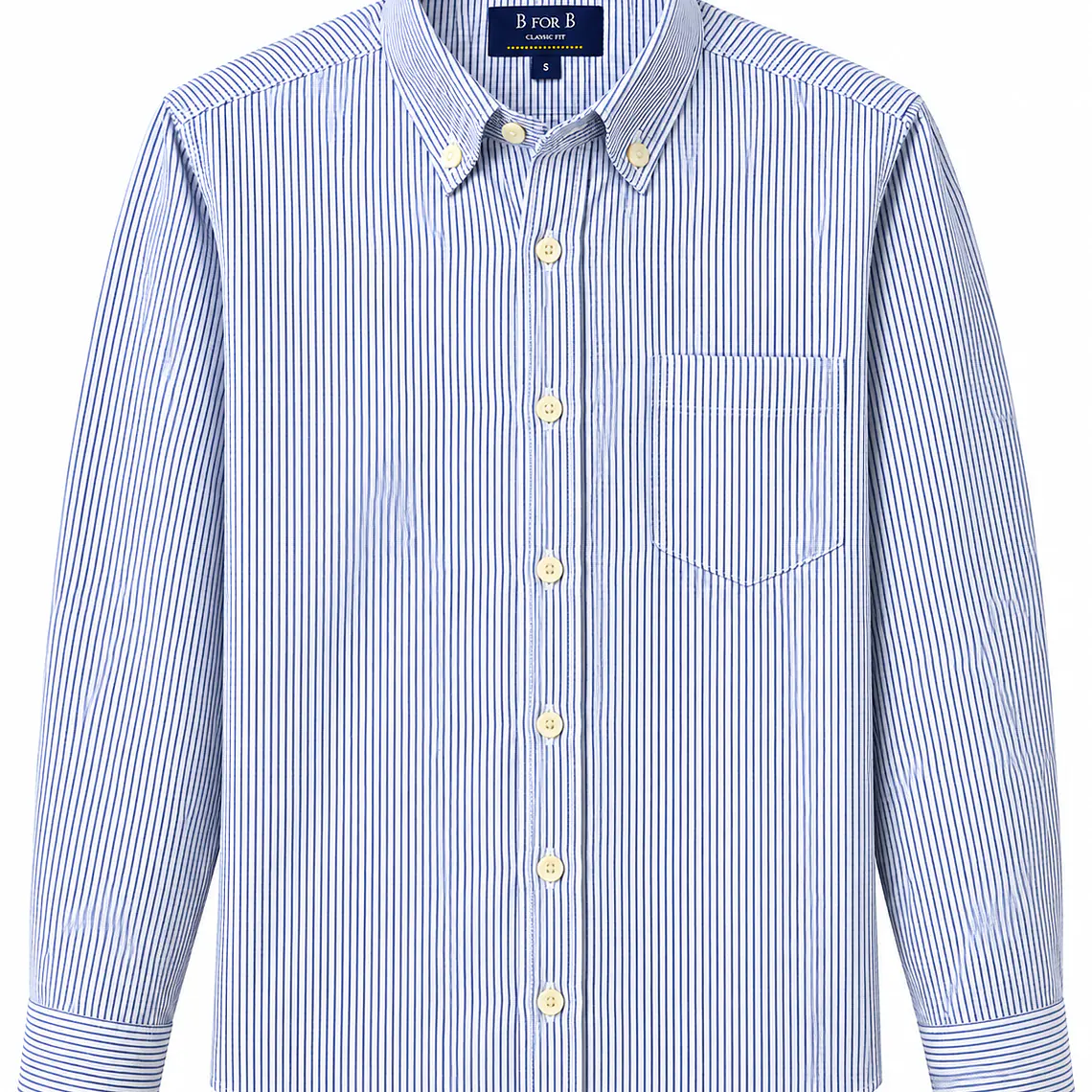 CAMISA DE VESTIR M/LARGA B FOR B AZUL (TALLAS S a XXL) 1