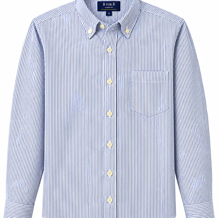CAMISA DE VESTIR M/LARGA B FOR B AZUL (TALLAS S a XXL) 1