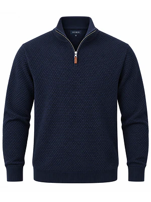 SWEATER HALF ZIPPER B FOR B AZUL OSCURO (TALLAS S a XXL)