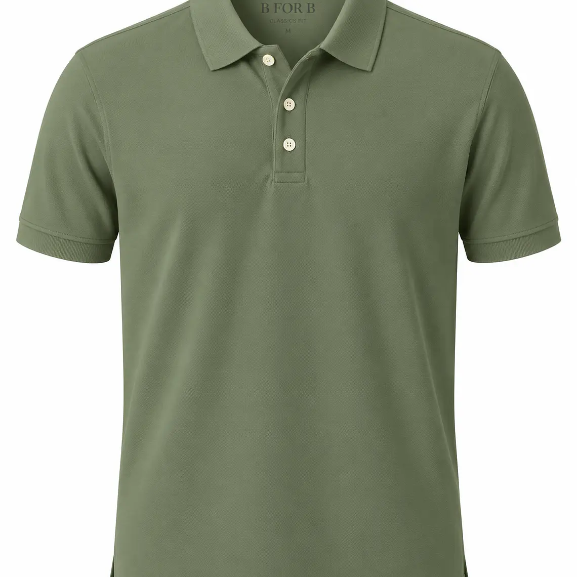 POLERA M/CORTA PIQUE B FOR B VERDE MEDIO (TALLAS S a XXL) 1