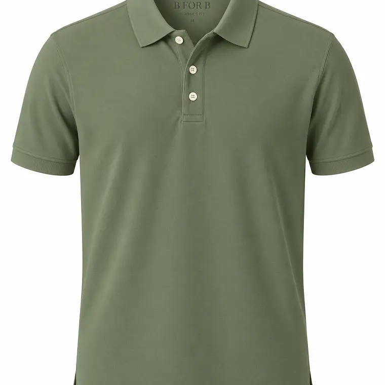 POLERA M/CORTA PIQUE B FOR B VERDE MEDIO (TALLAS S a XXL) 1
