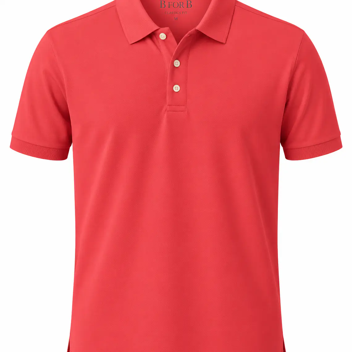 POLERA M/CORTA PIQUE B FOR B ROJO (TALLAS S a XXL) 1