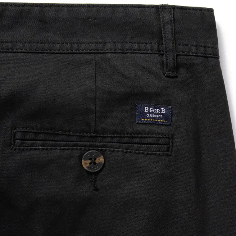 PANTALON CHINO B FOR B NEGRO (TALLAS 42 a 54) 4