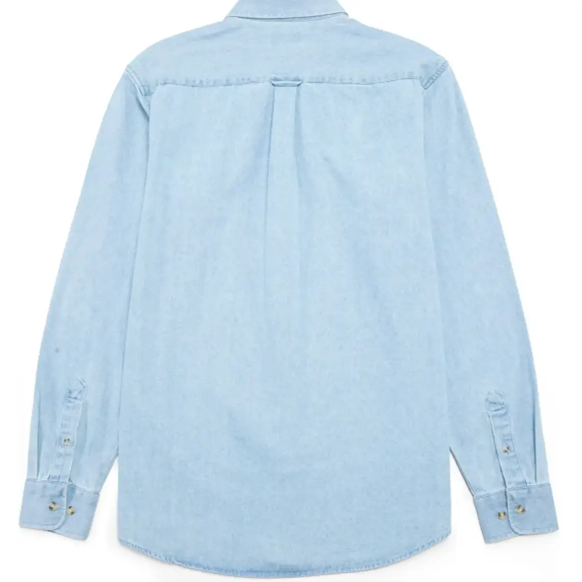 CAMISA DENIM M/LARGA B FOR B CELESTE (TALLAS S a XXL) 2