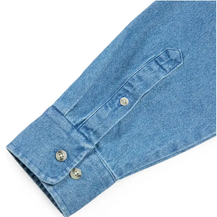 CAMISA DENIM M/LARGA B FOR B AZUL (TALLAS S a XXL) 3