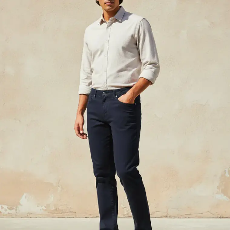 PANTALON 5 BOLSILLOS B FOR B AZUL OSCURO (TALLAS 42 a 54) 6