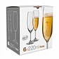 CRYSTALEX - SET 6 COPAS LARA CHAMPAGNE (220 ML) - Miniatura 3