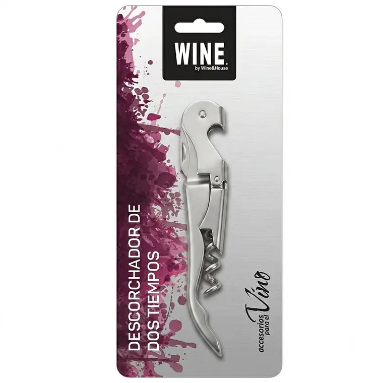 WINE - DESCORCHADOR 2 TIEMPOS PLATA (PACKAGING MORADO + GRIS) 3