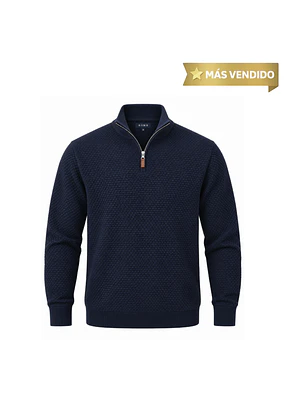 SWEATER HALF ZIPPER B FOR B AZUL OSCURO (TALLAS S a XXL)